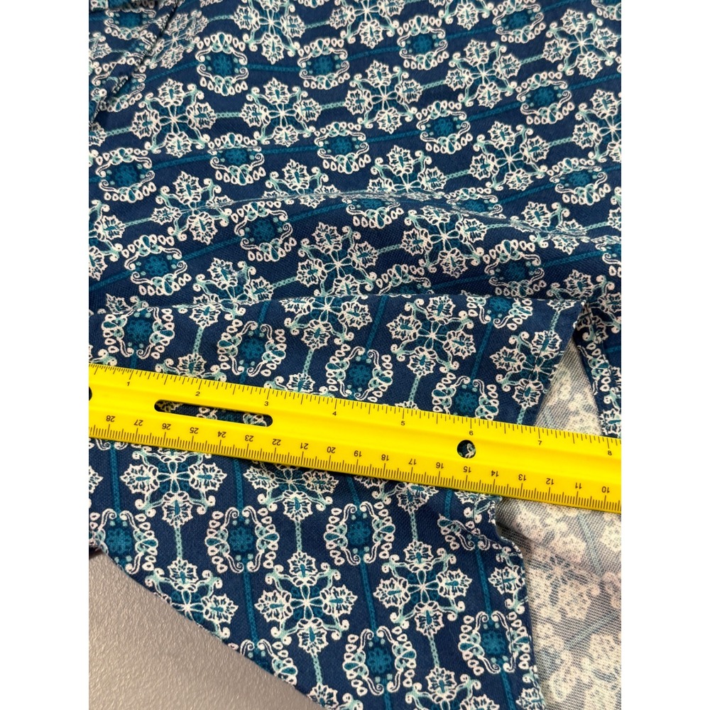 J. Jill Shorts Womens Medium Blue Excellent Elastic Waist Rayon Medallion Print - Picture 12 of 13